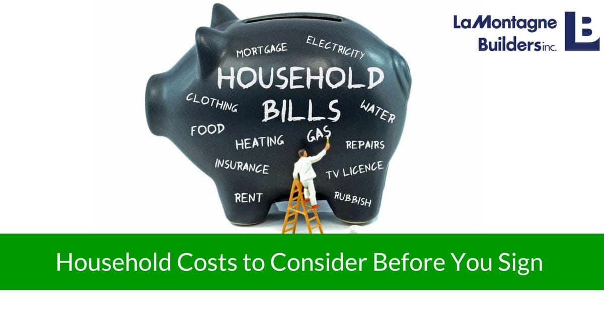 Household Costs to Consider Before You Sign